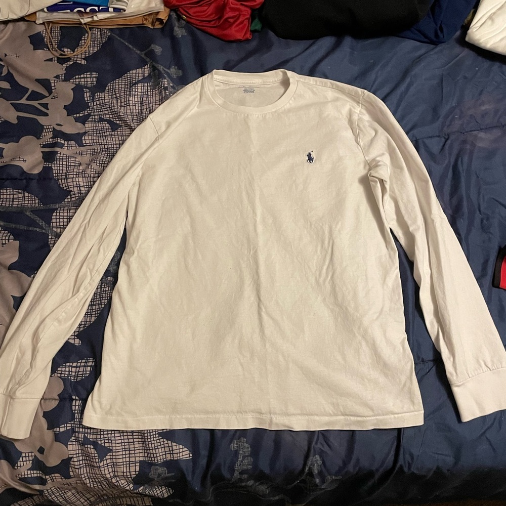 Polo Ralph Lauren White Long Sleeve Tee